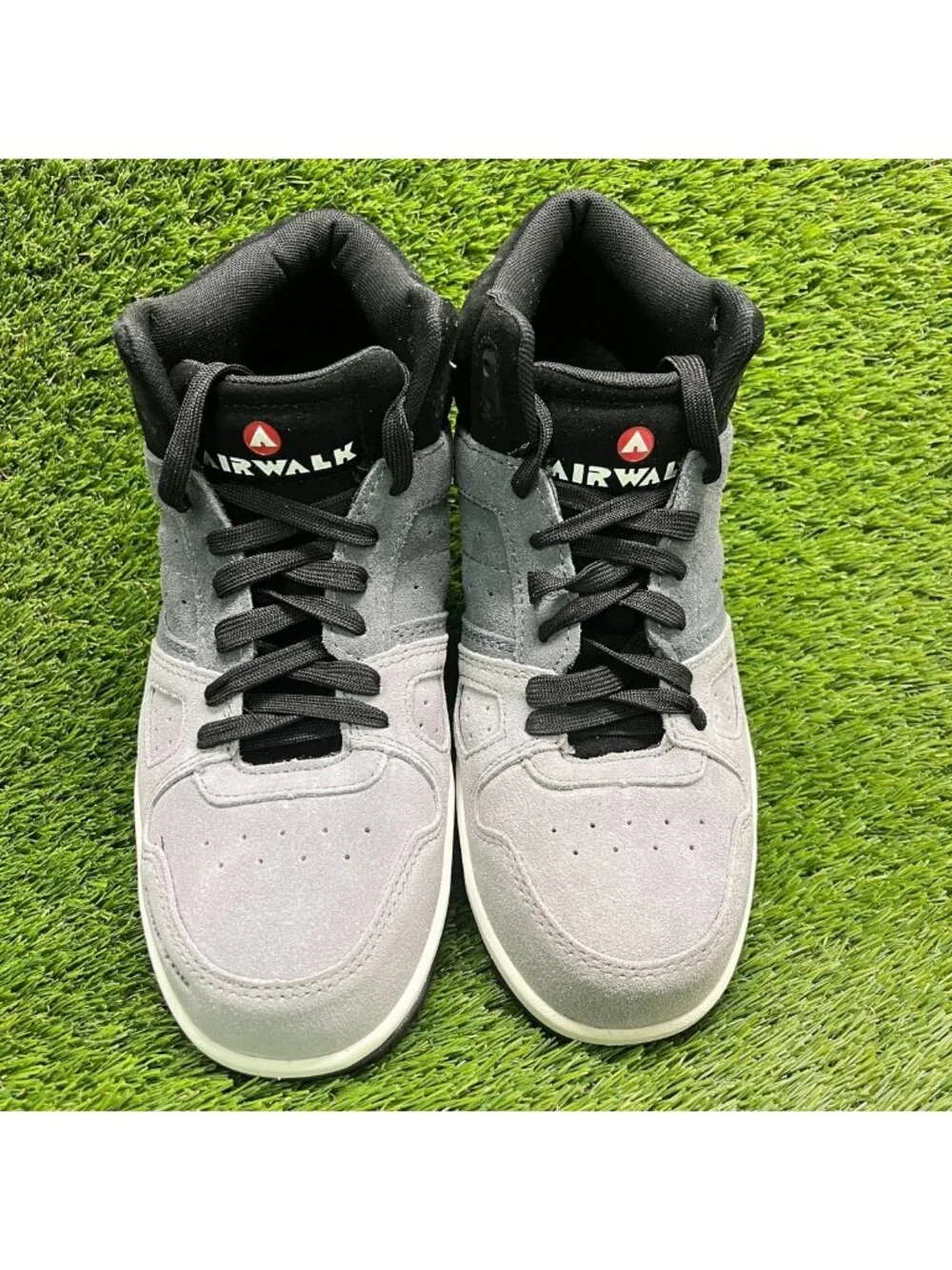 Airwalk Mongo Suede Mid Mens Size 10.5 Gray Composite Toe Safety Work Boots